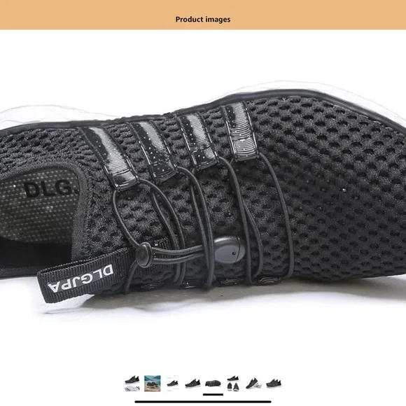 Aqua Black Mesh Swim Shoes - Picture 5 of 5